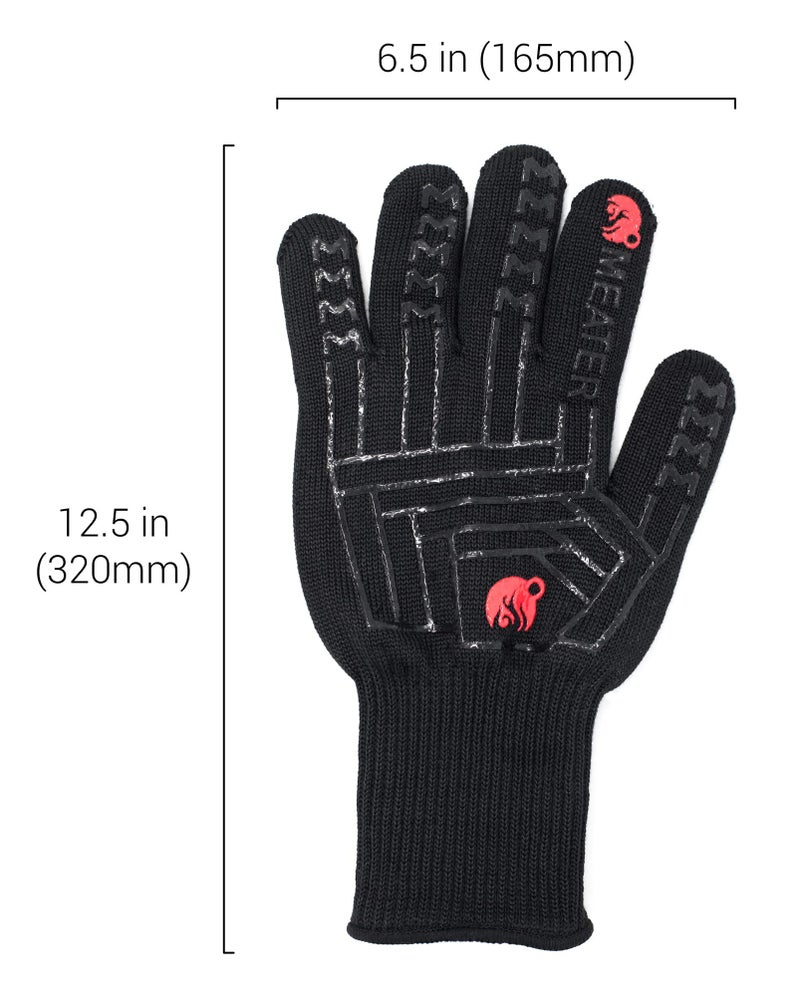 MEATER Cooking Gloves: for Grill, Smoker, Oven, and Baking | Non-Slip, High-Temperature Protection, Extra Long Cuffs | Great Gift - Image 4